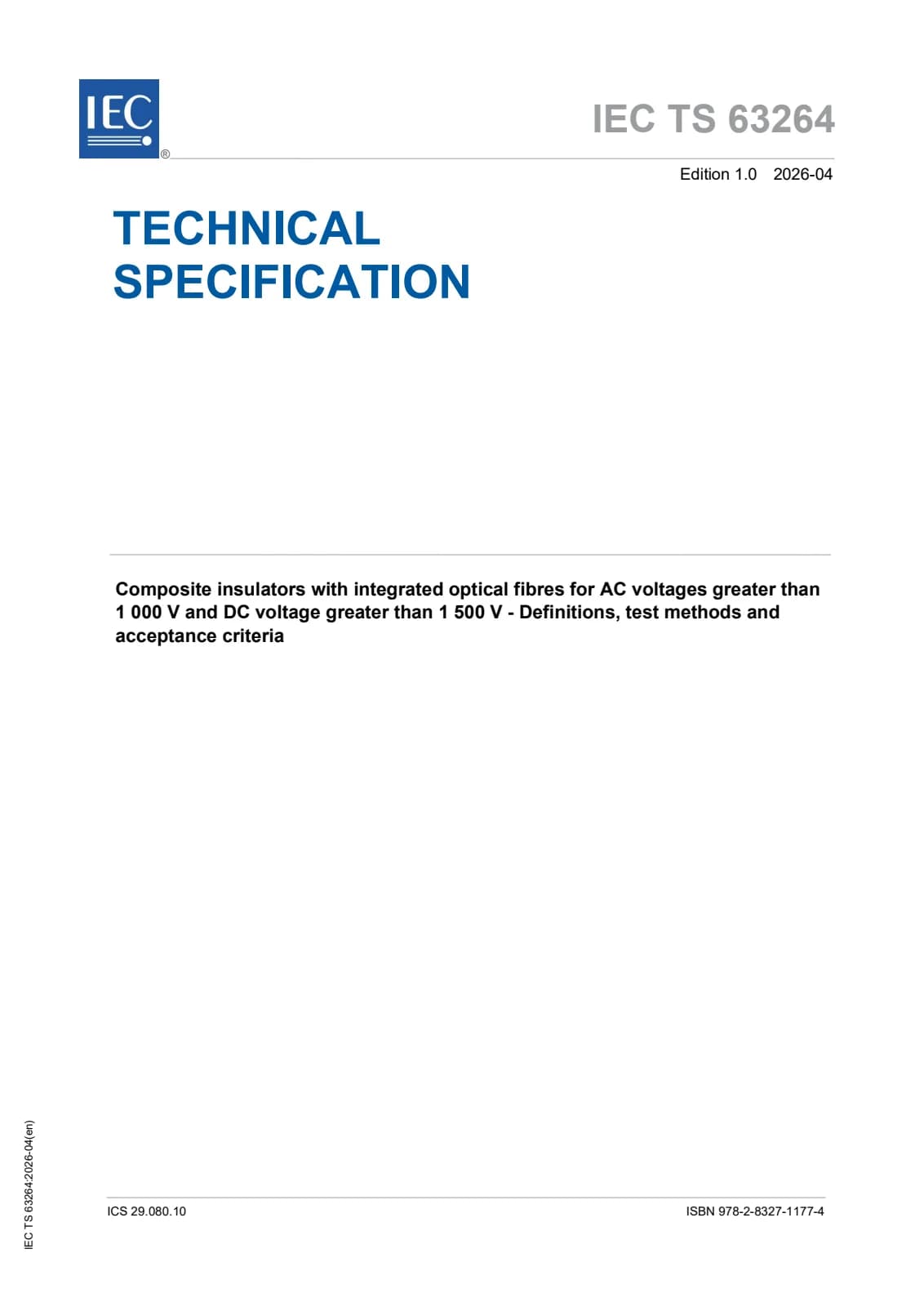 Первая страница стандарта IEC TS 63264:2026