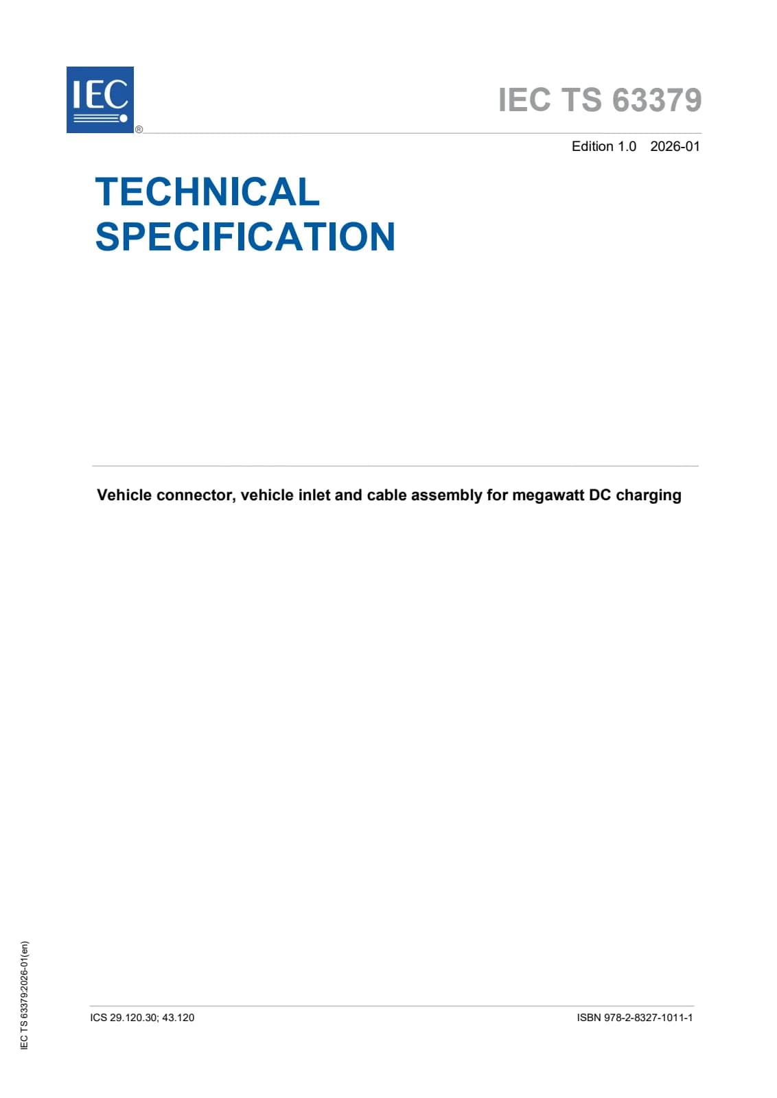 Первая страница стандарта IEC TS 63379:2026