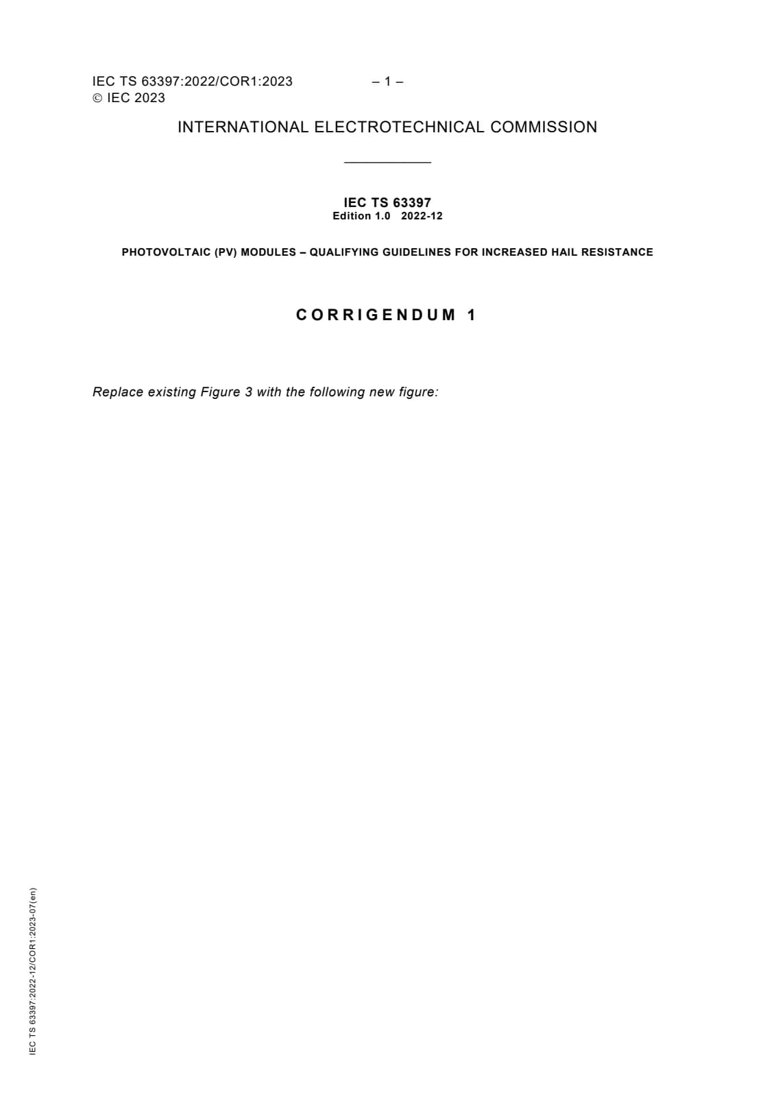 Первая страница стандарта IEC TS 63397:2022
