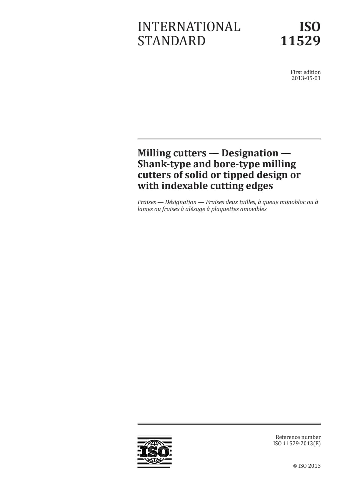 Первая страница стандарта ISO 11529:2013