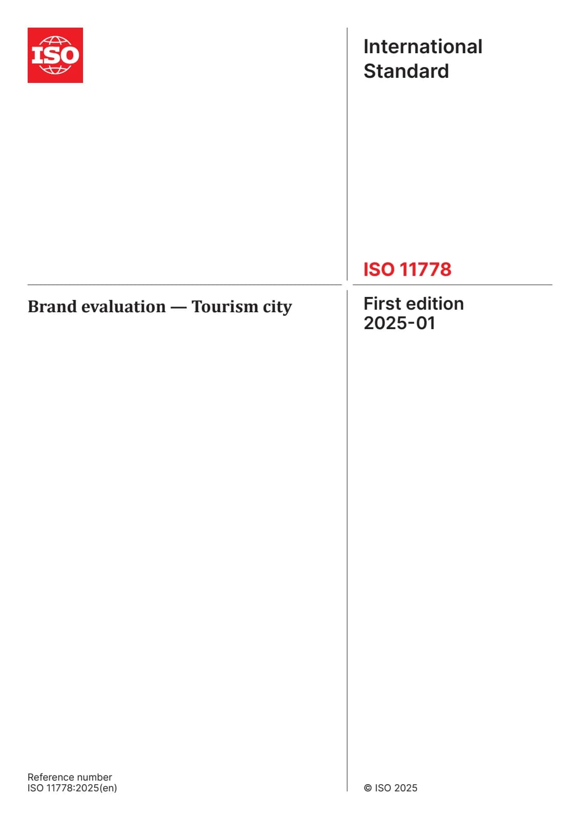 Первая страница стандарта ISO 11778:2025