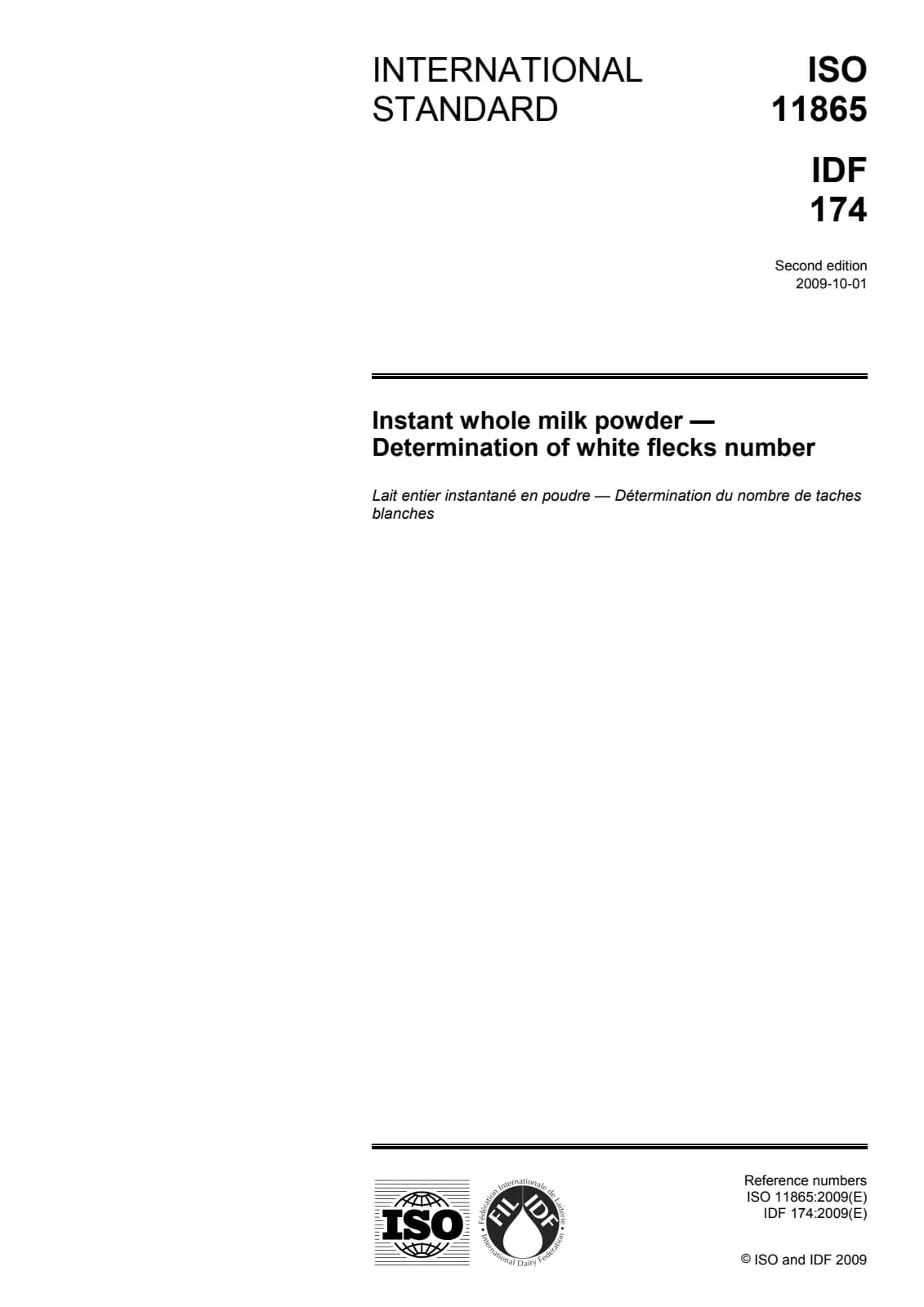 Первая страница стандарта ISO 11865:2009