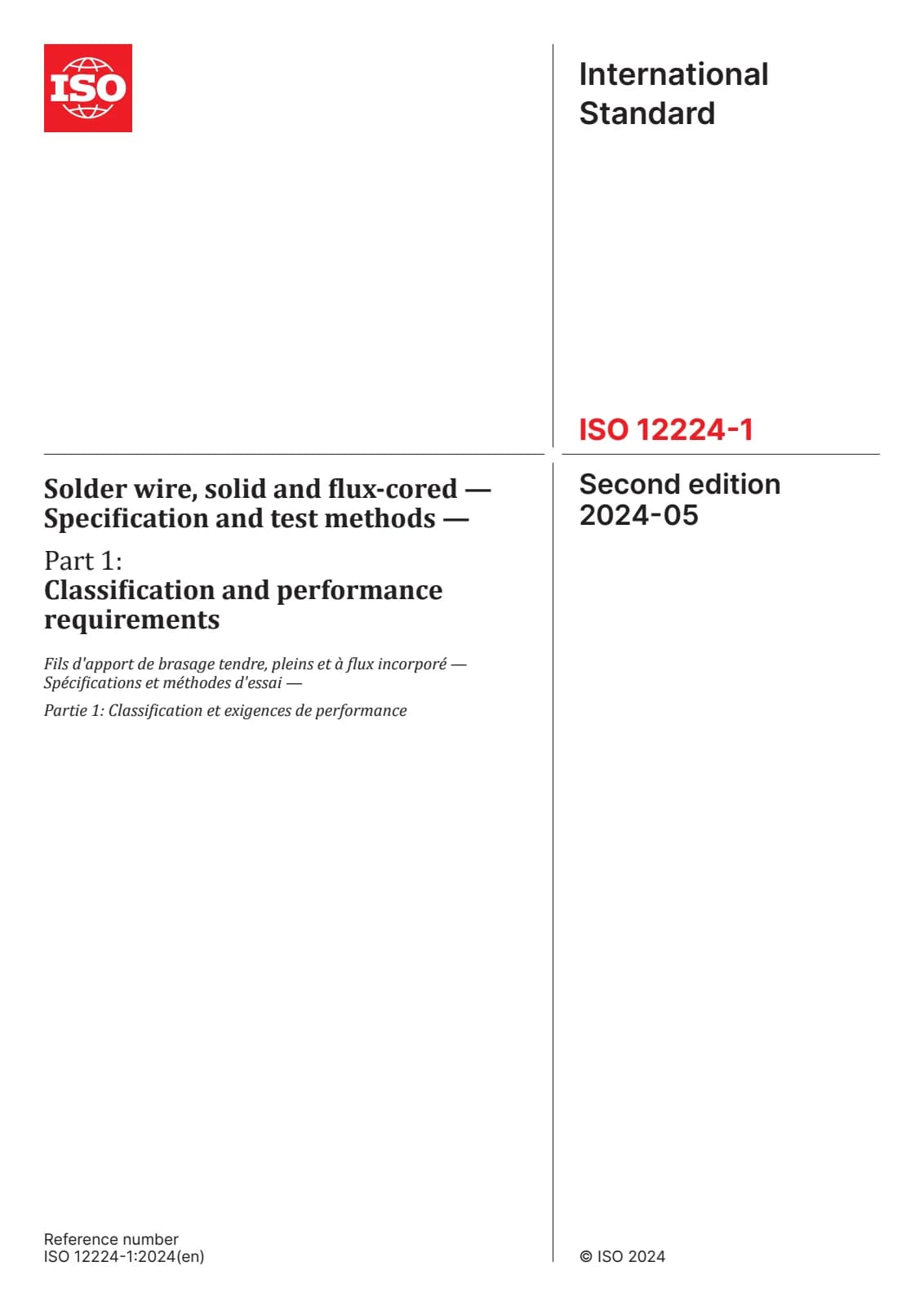 Первая страница стандарта ISO 12224-1:2024