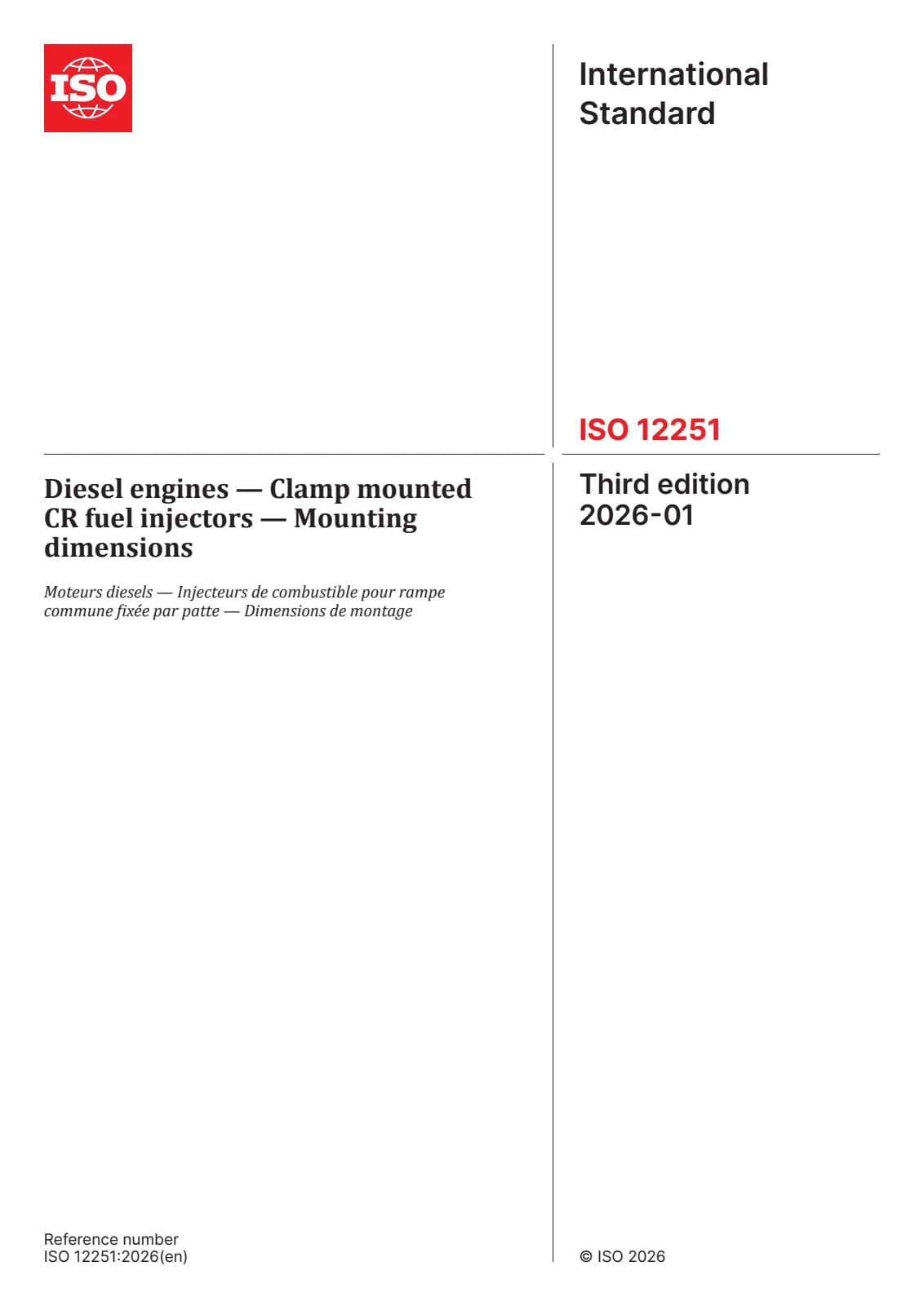 Первая страница стандарта ISO 12251:2026