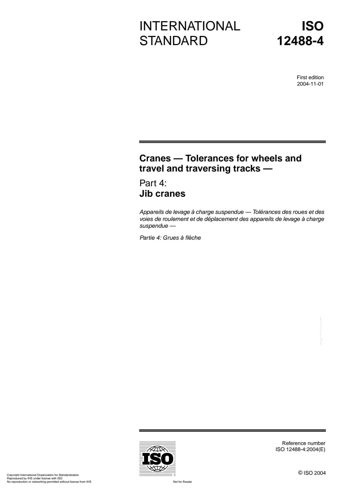 Первая страница стандарта ISO 12488-4:2004