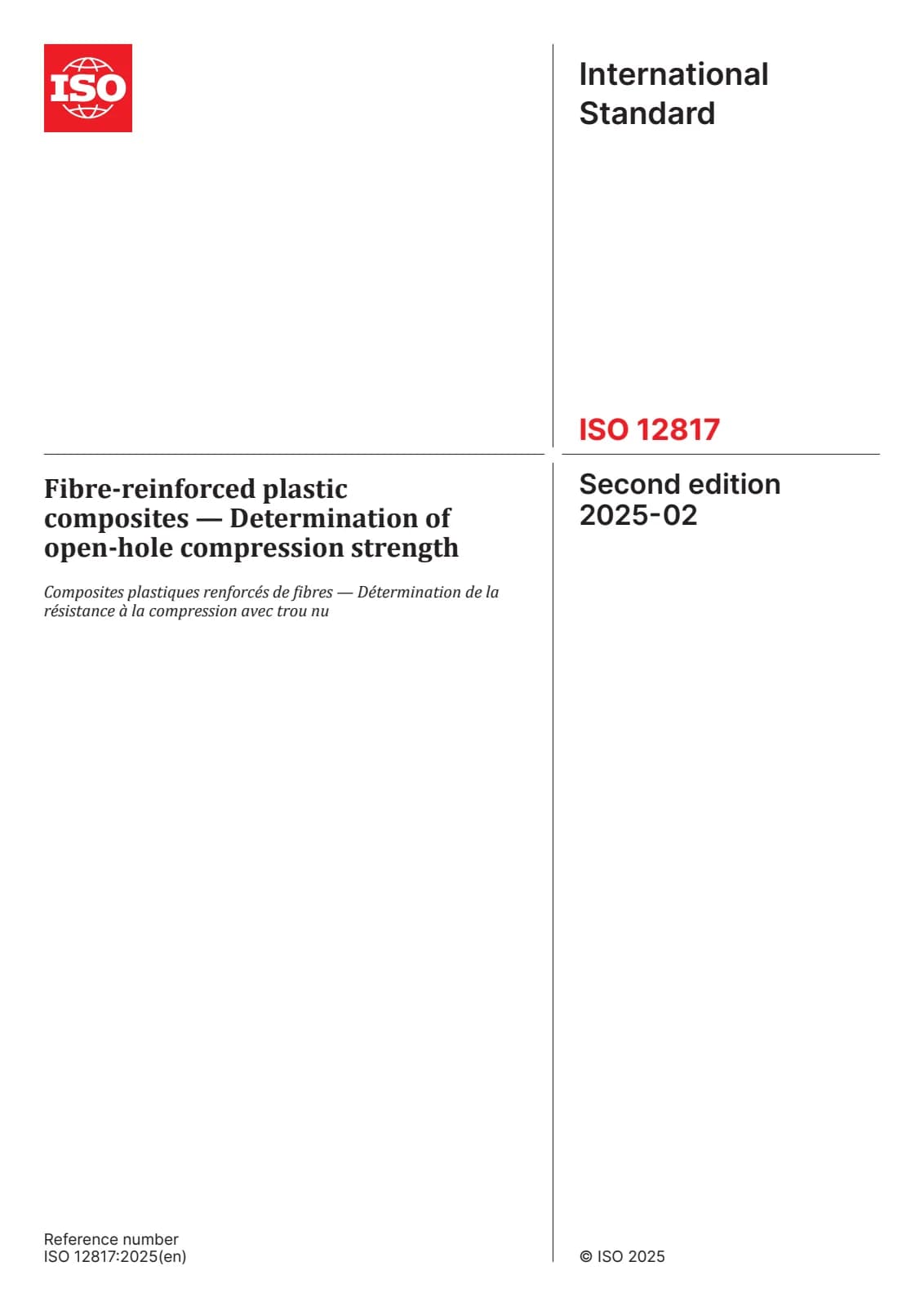 Первая страница стандарта ISO 12817:2025