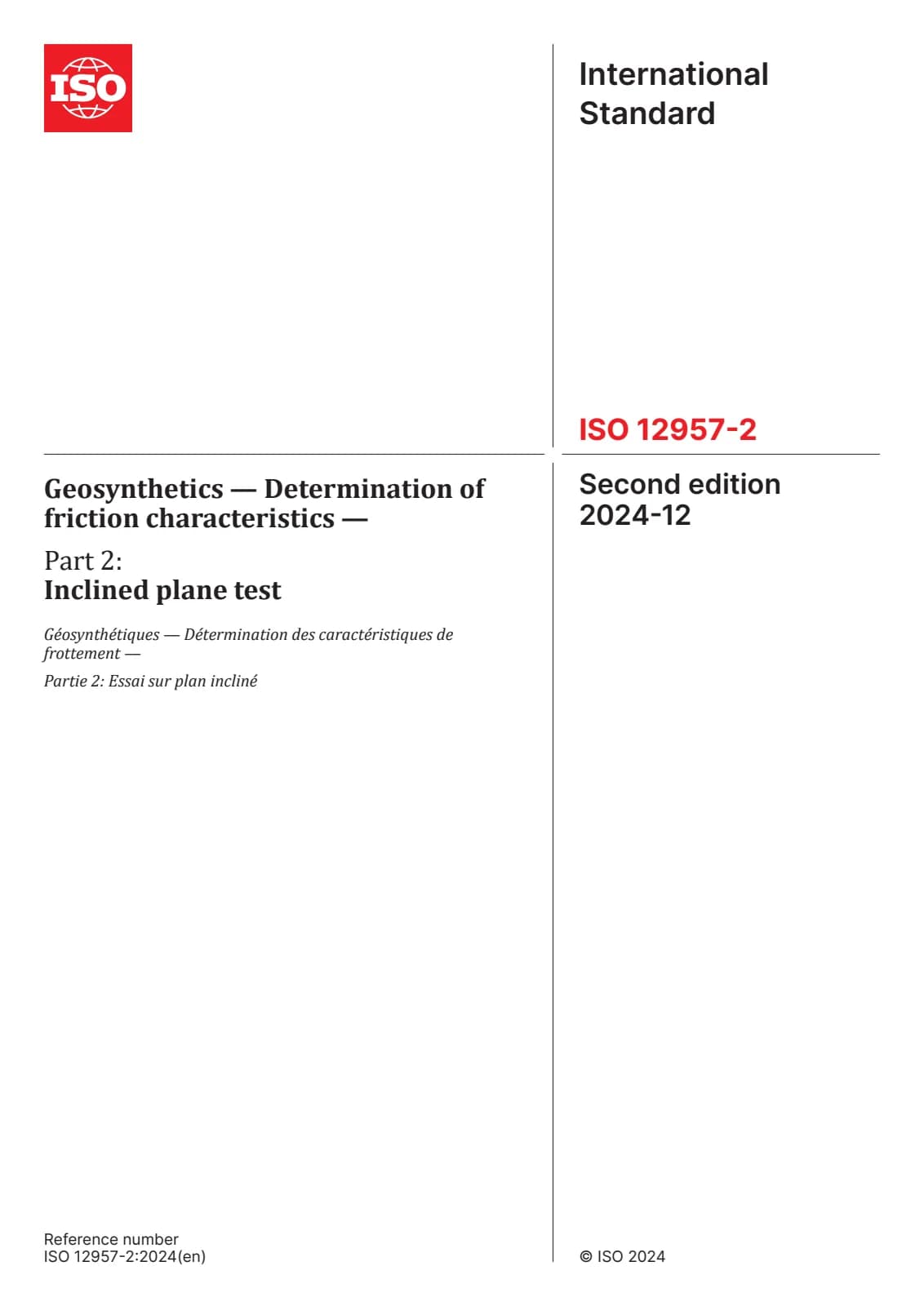 Первая страница стандарта ISO 12957-2:2024