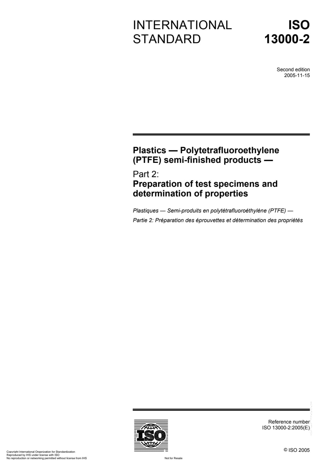 Первая страница стандарта ISO 13000-2:2005