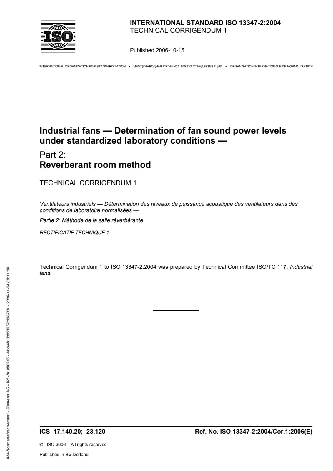 Первая страница стандарта ISO 13347-2:2004