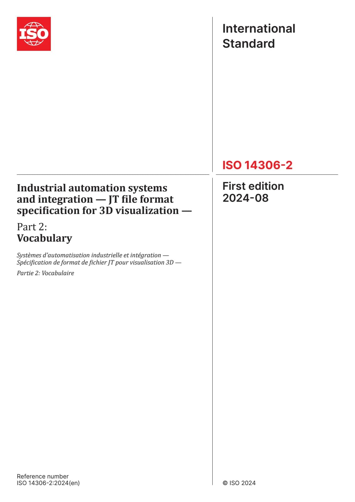 Первая страница стандарта ISO 14306-2:2024