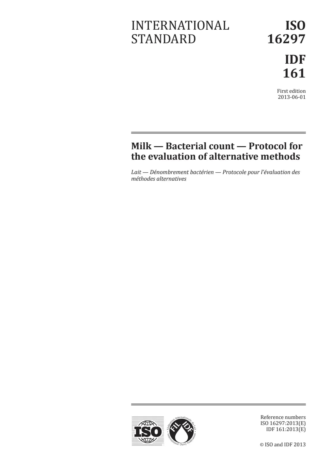 Первая страница стандарта ISO 16297:2013