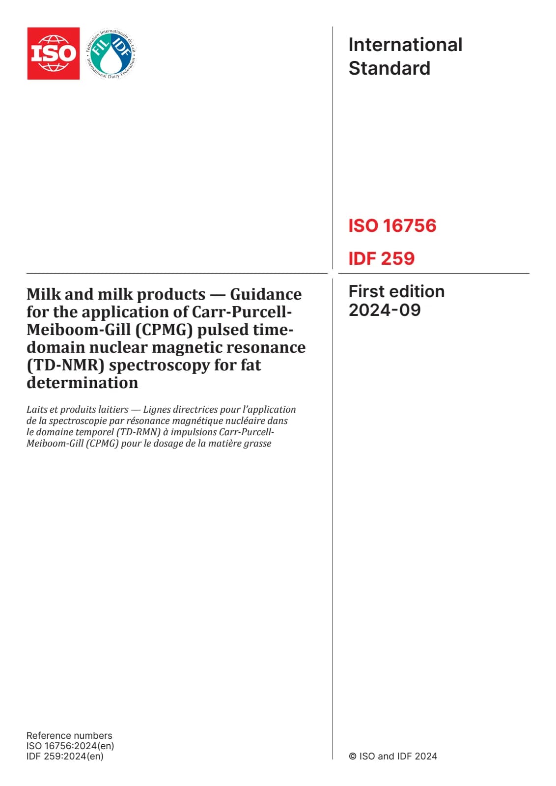 Первая страница стандарта ISO 16756:2024