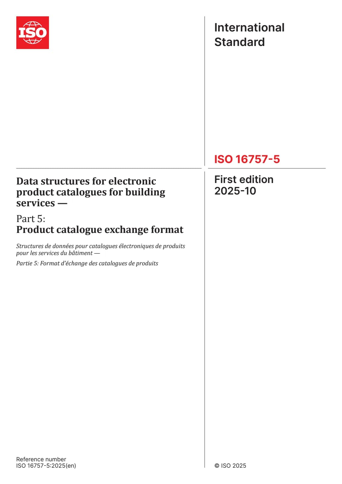 Первая страница стандарта ISO 16757-5:2025
