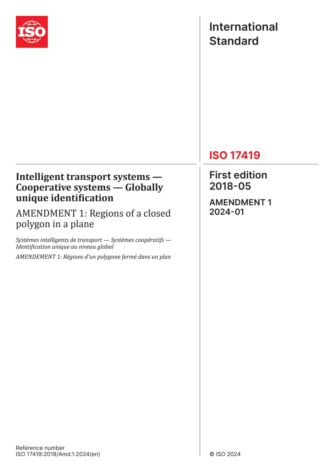 Первая страница стандарта ISO 17419:2018