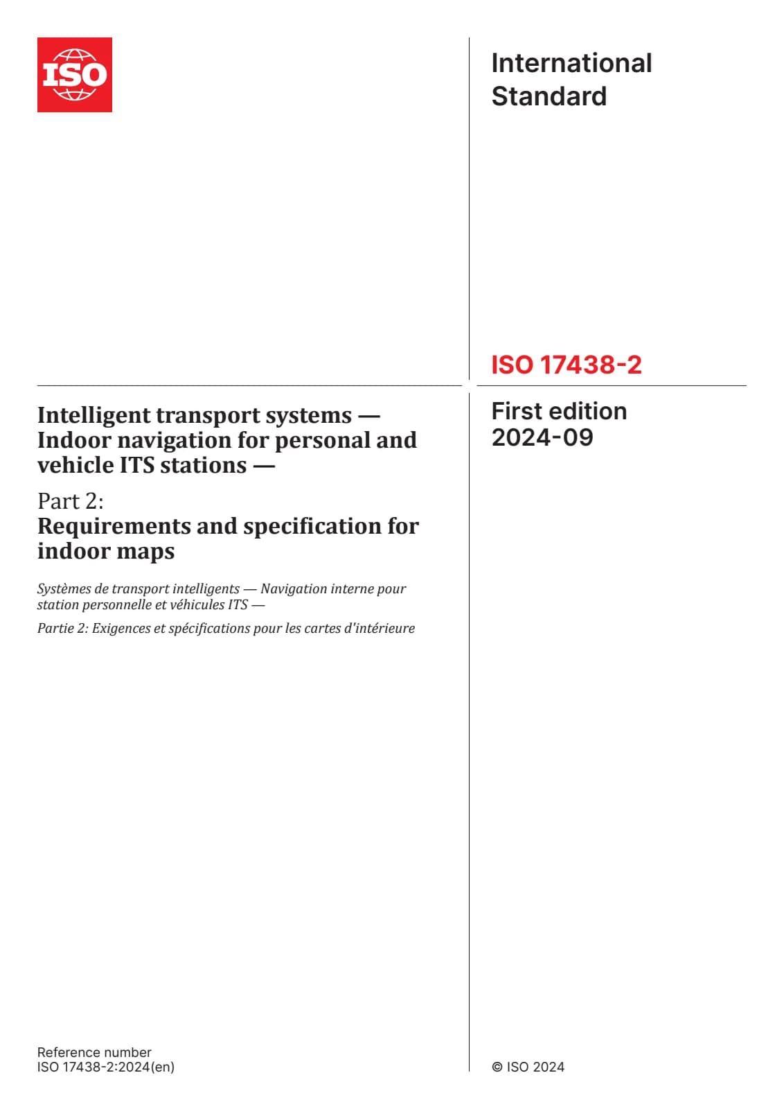 Первая страница стандарта ISO 17438-2:2024