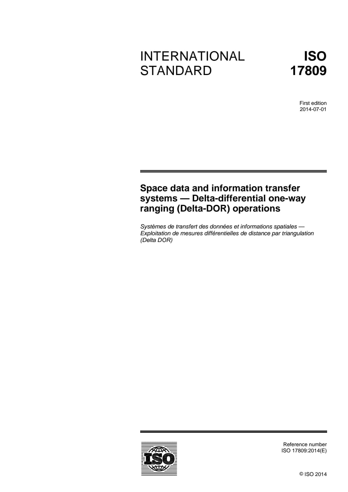 Первая страница стандарта ISO 17809:2014