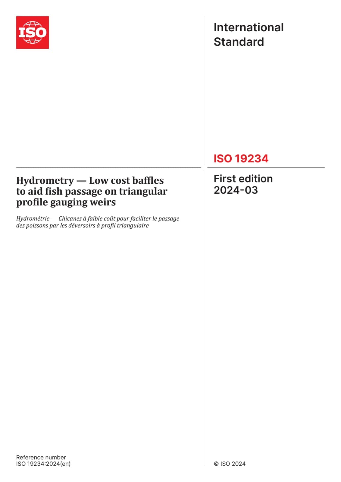 Первая страница стандарта ISO 19234:2024