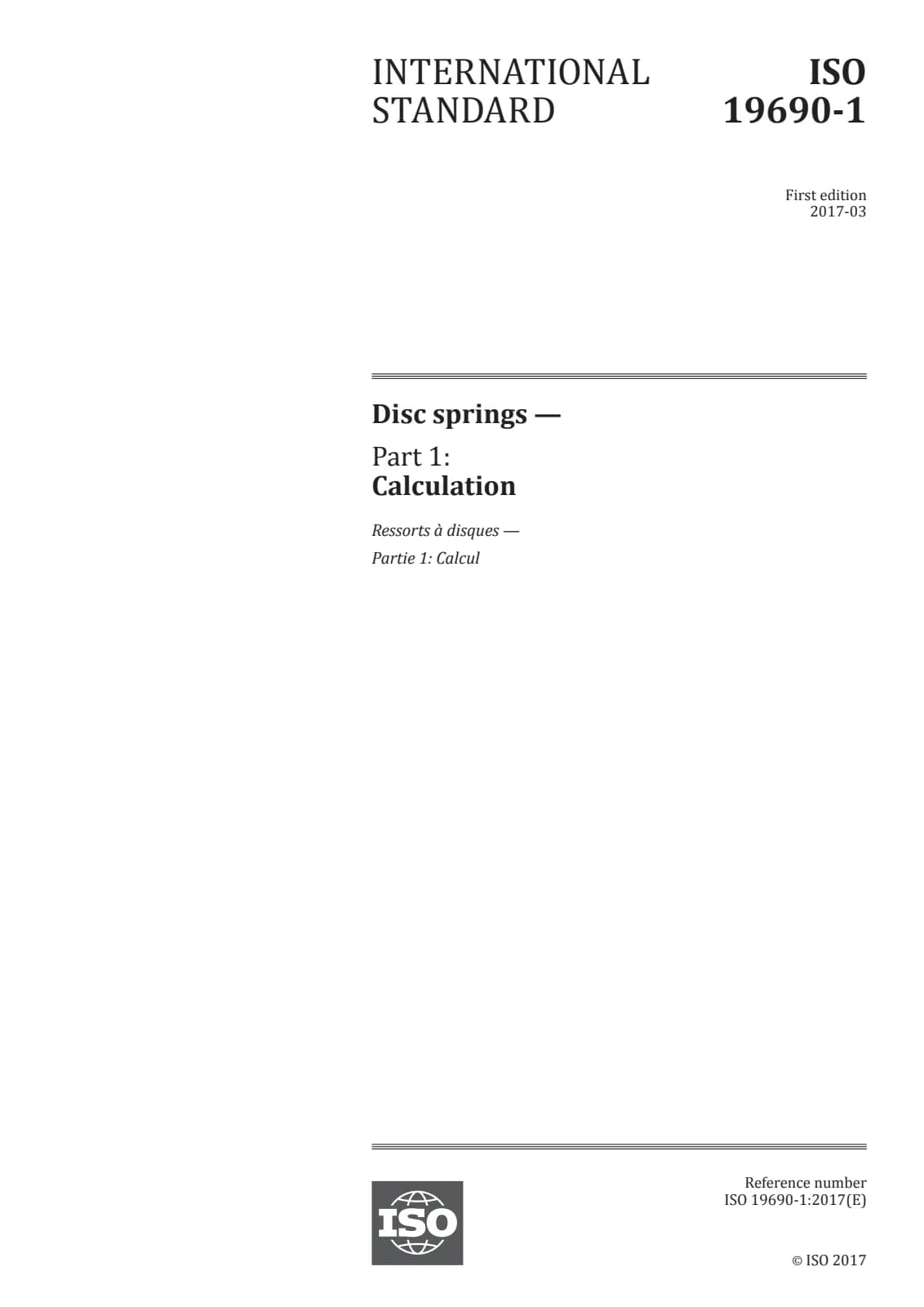 Первая страница стандарта ISO 19690-1:2017