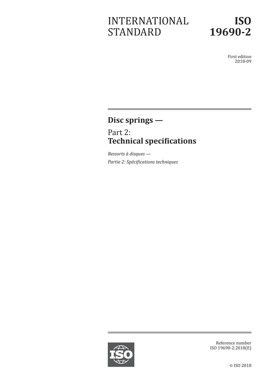Первая страница стандарта ISO 19690-2:2018