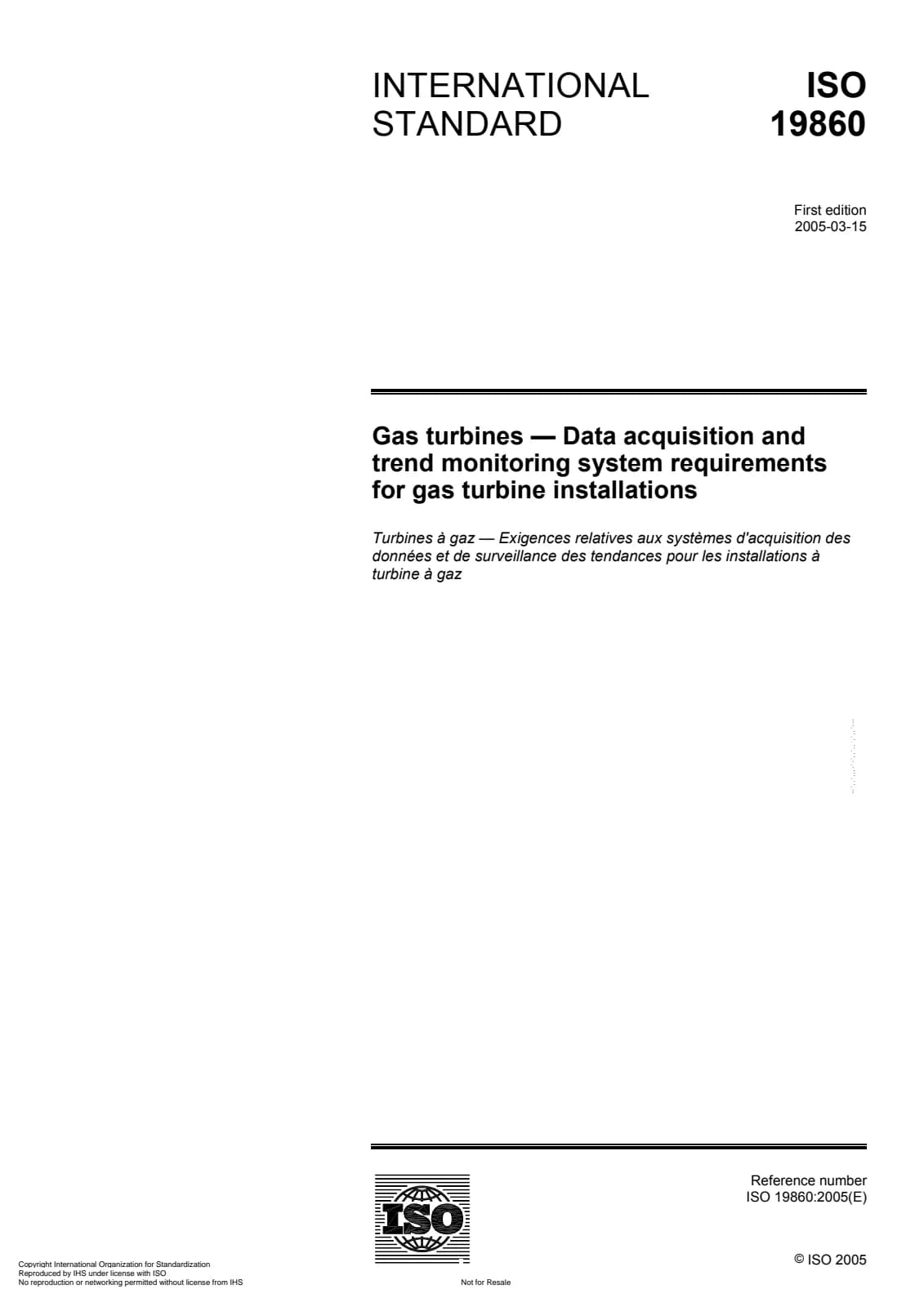 Первая страница стандарта ISO 19860:2005