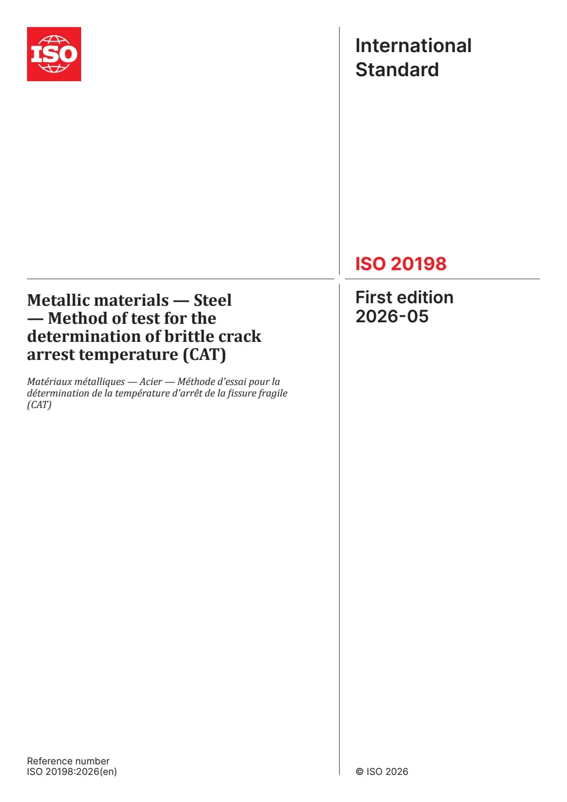 Первая страница стандарта ISO 20198:2026