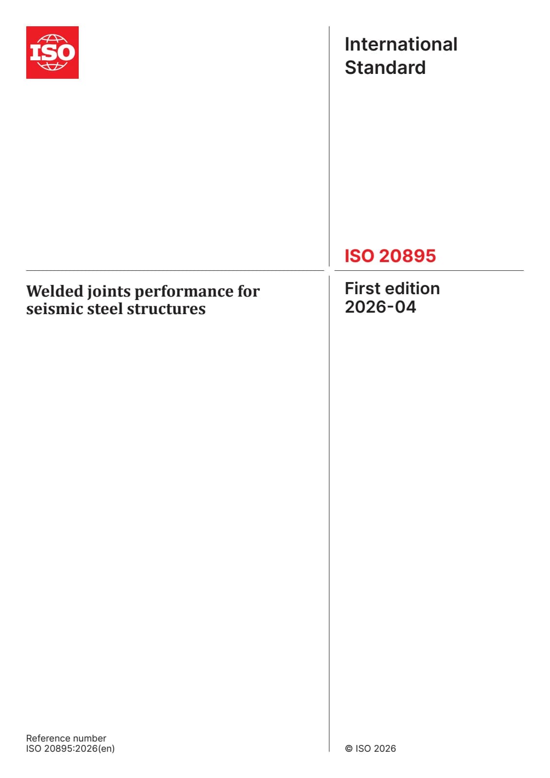 Первая страница стандарта ISO 20895:2026