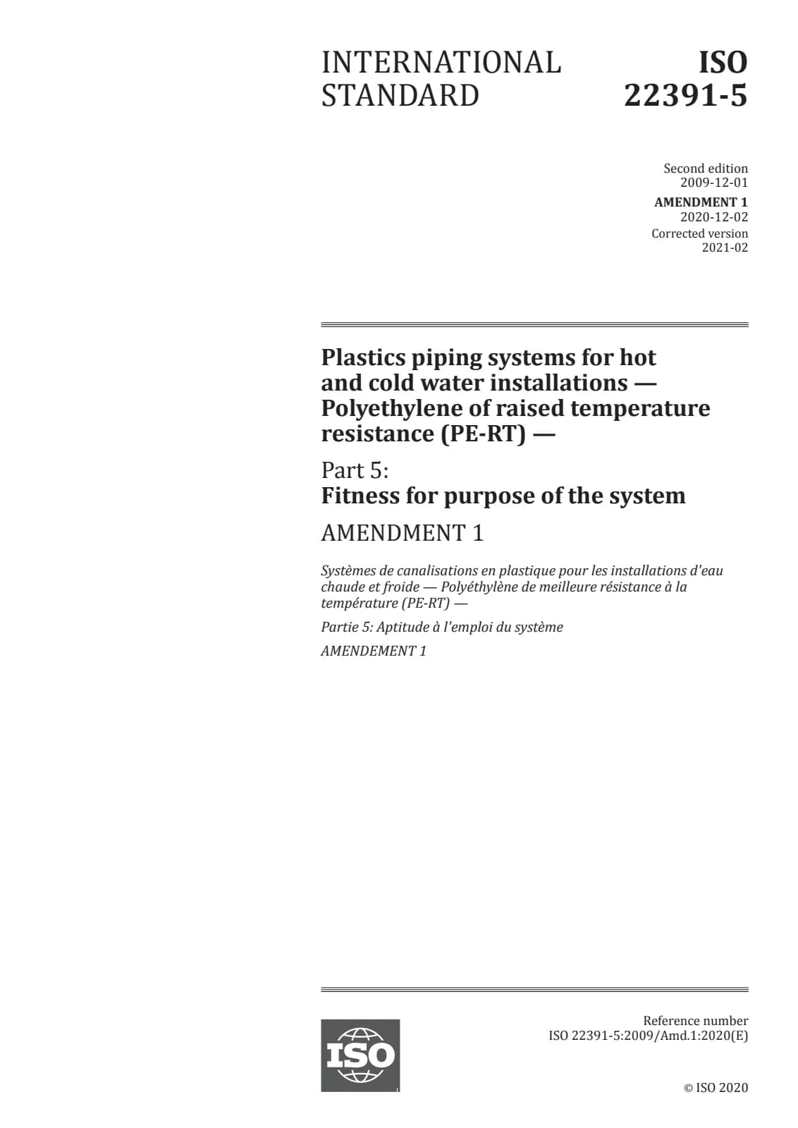 Первая страница стандарта ISO 22391-5:2009