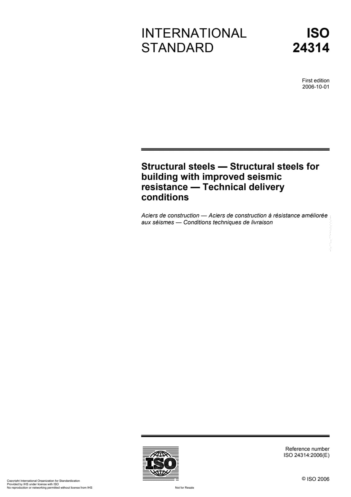 Первая страница стандарта ISO 24314:2006