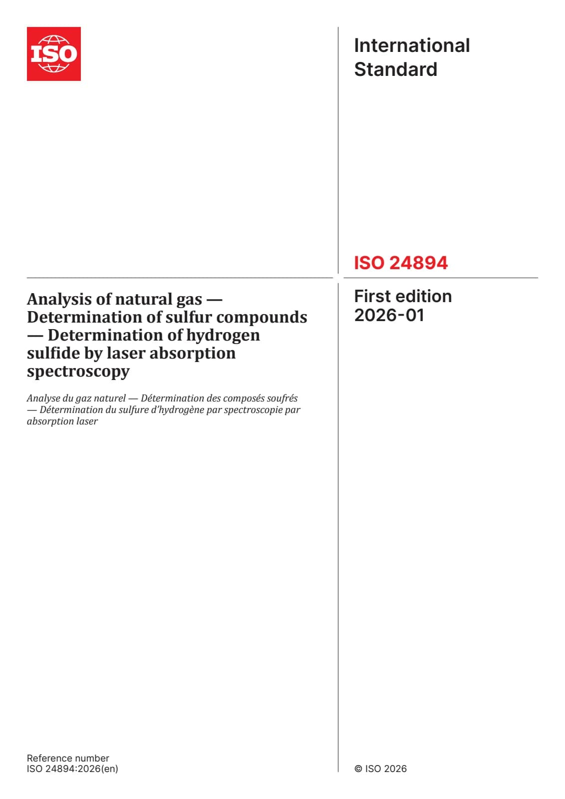 Первая страница стандарта ISO 24894:2026