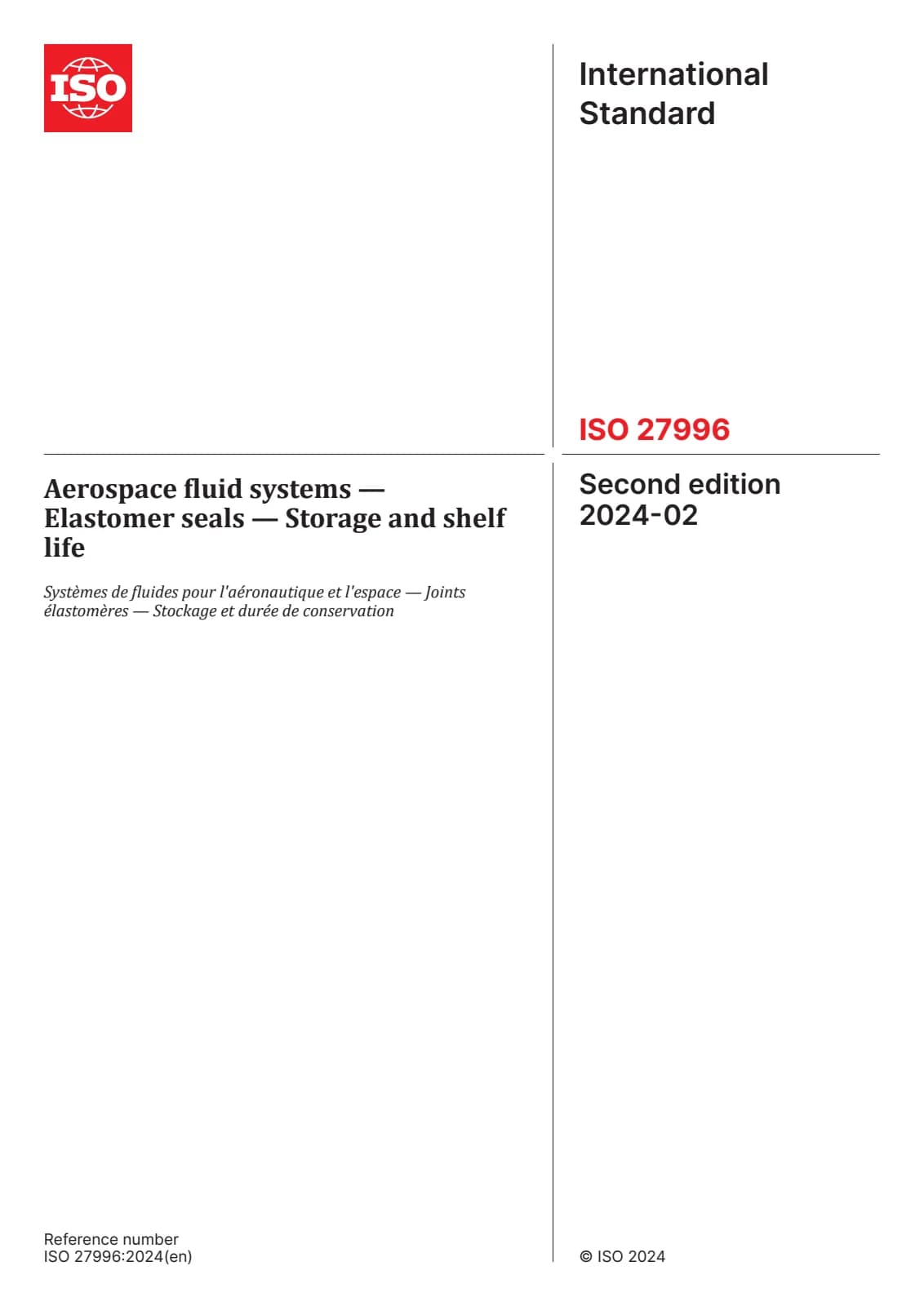 Первая страница стандарта ISO 27996:2024