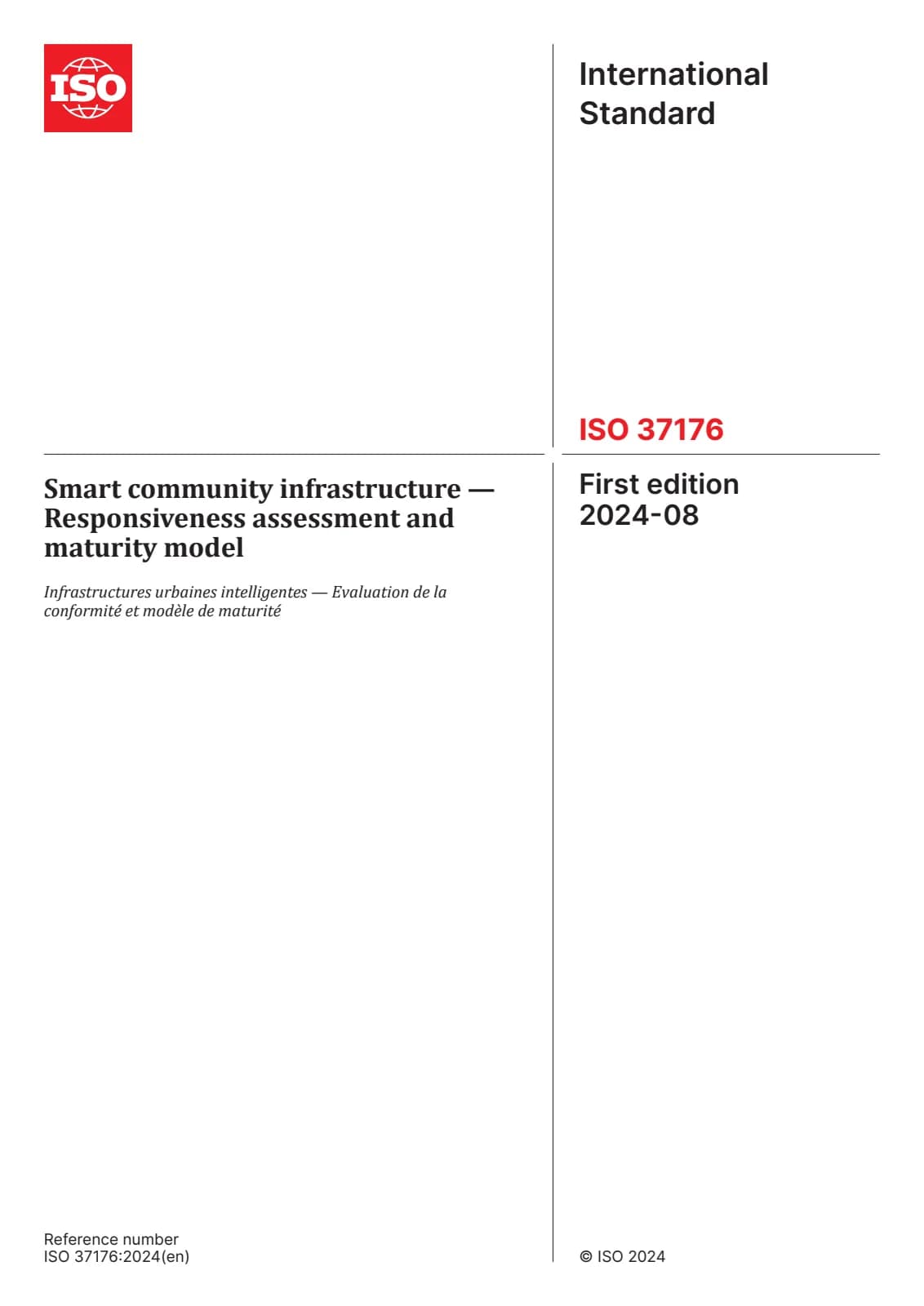 Первая страница стандарта ISO 37176:2024