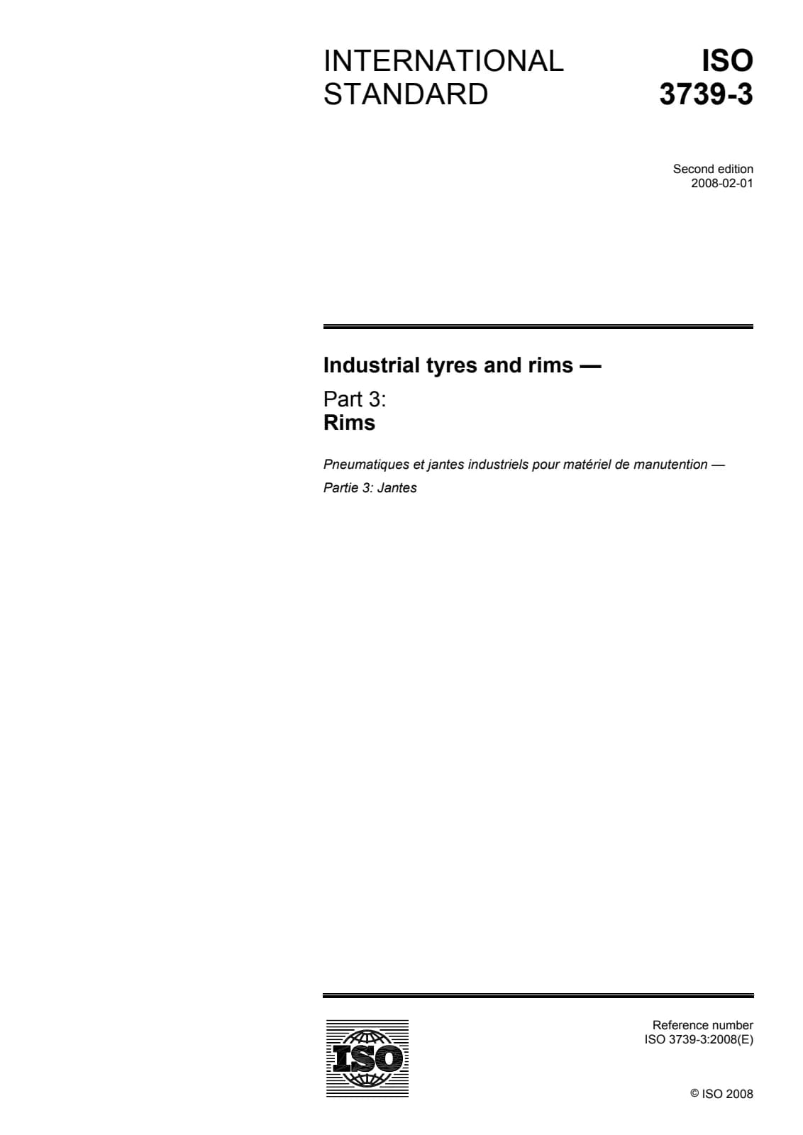 Первая страница стандарта ISO 3739-3:2008