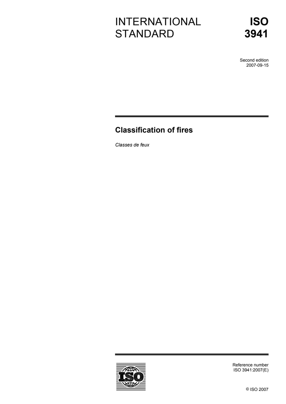 Первая страница стандарта ISO 3941:2007