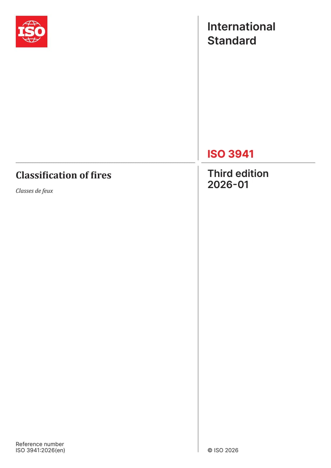 Первая страница стандарта ISO 3941:2026