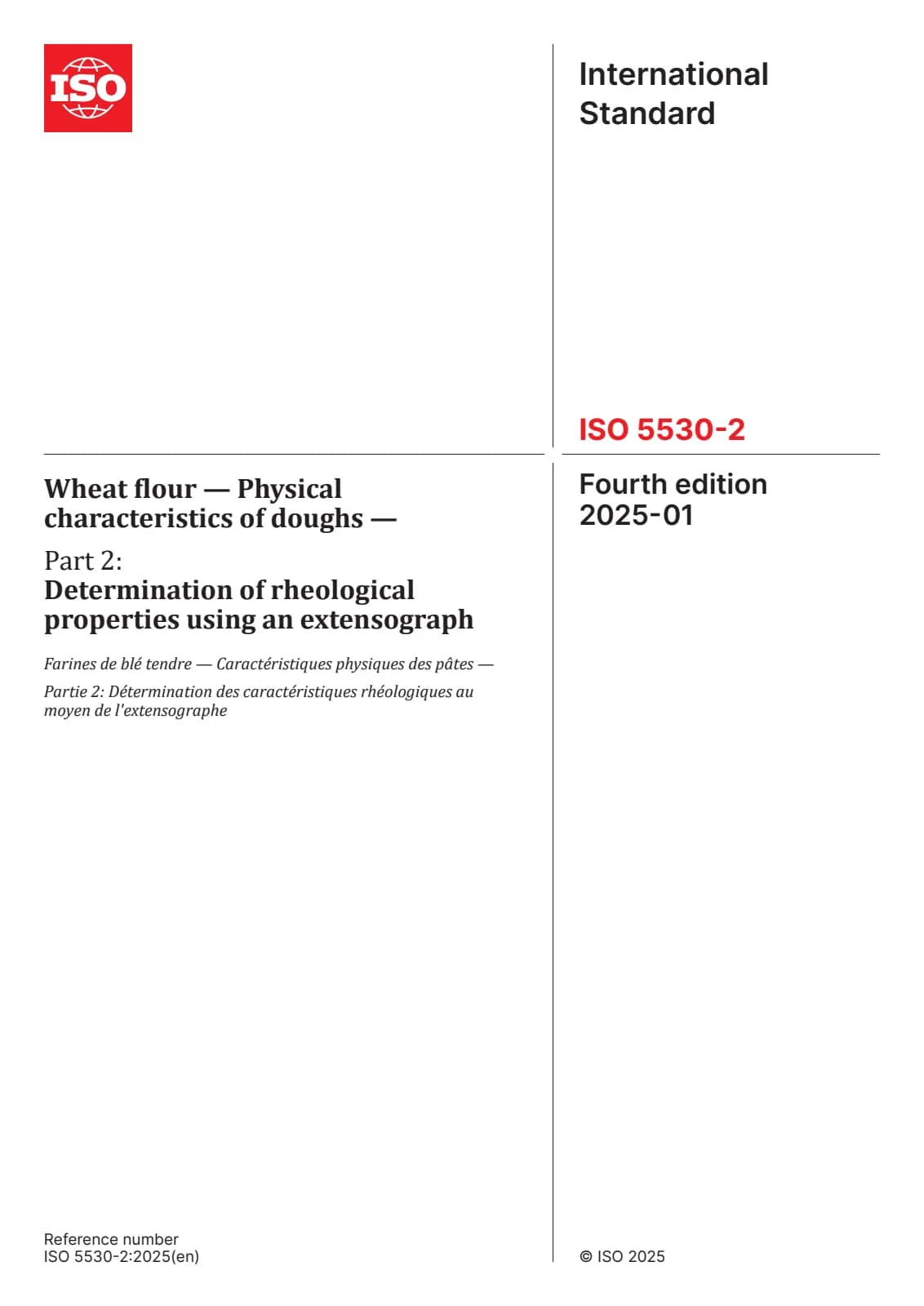 Первая страница стандарта ISO 5530-2:2025