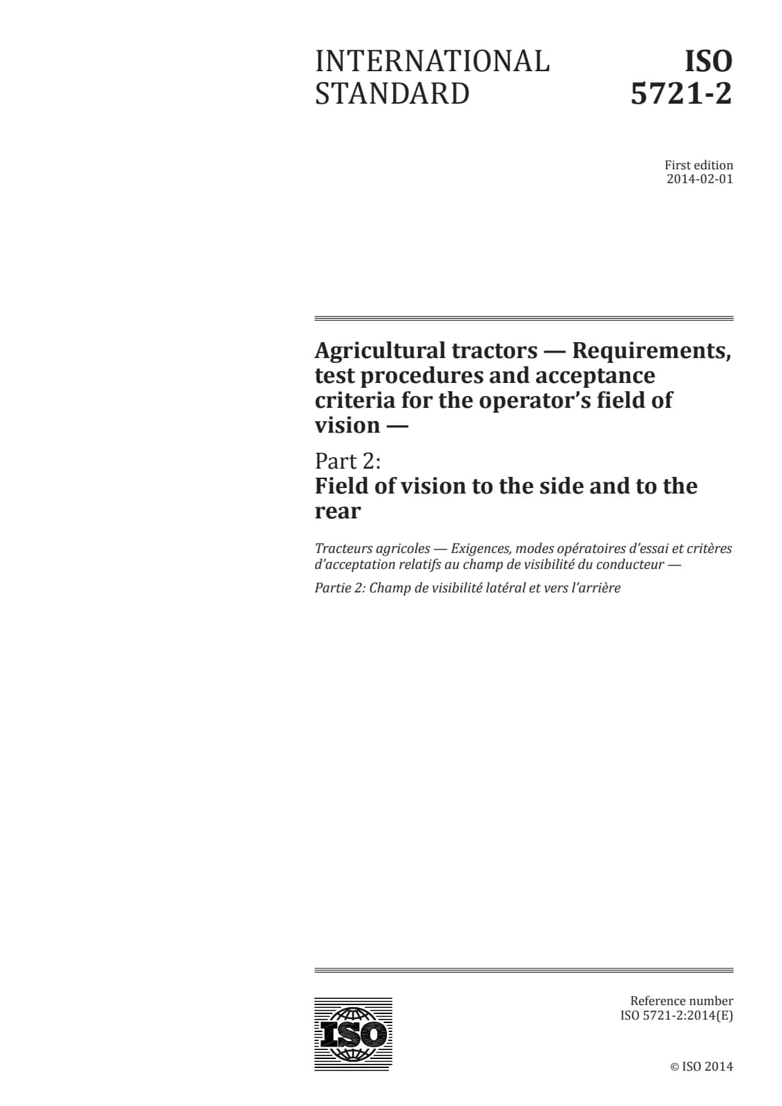 Первая страница стандарта ISO 5721-2:2014