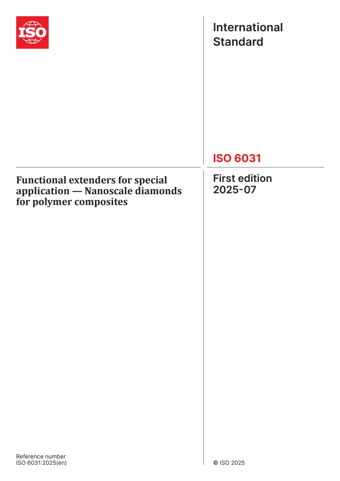 Первая страница стандарта ISO 6031:2025