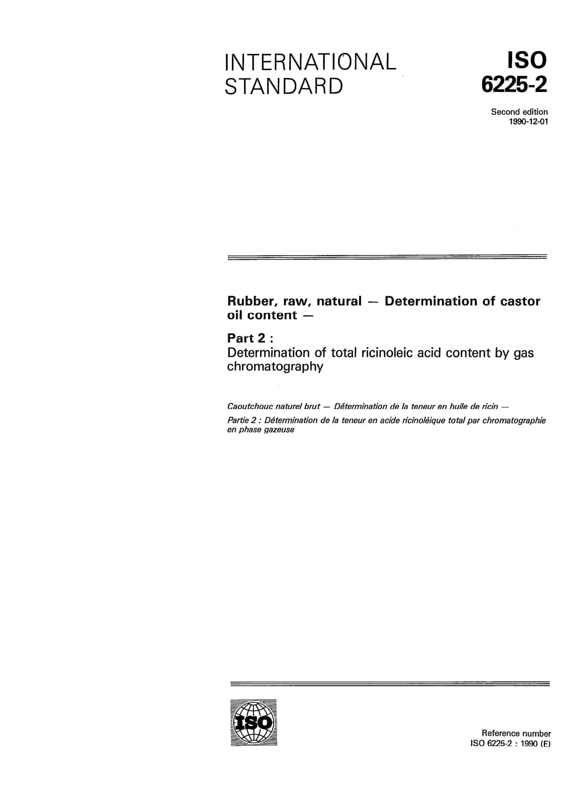Первая страница стандарта ISO 6225-2:1990