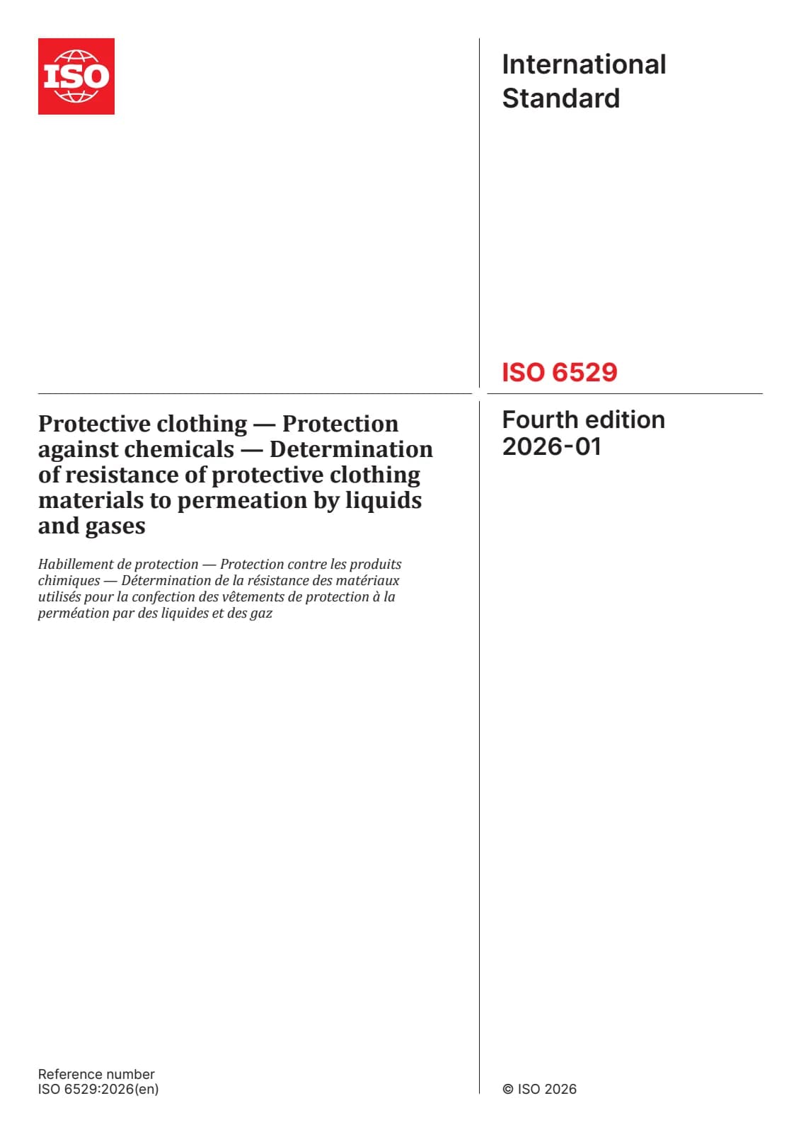 Первая страница стандарта ISO 6529:2026