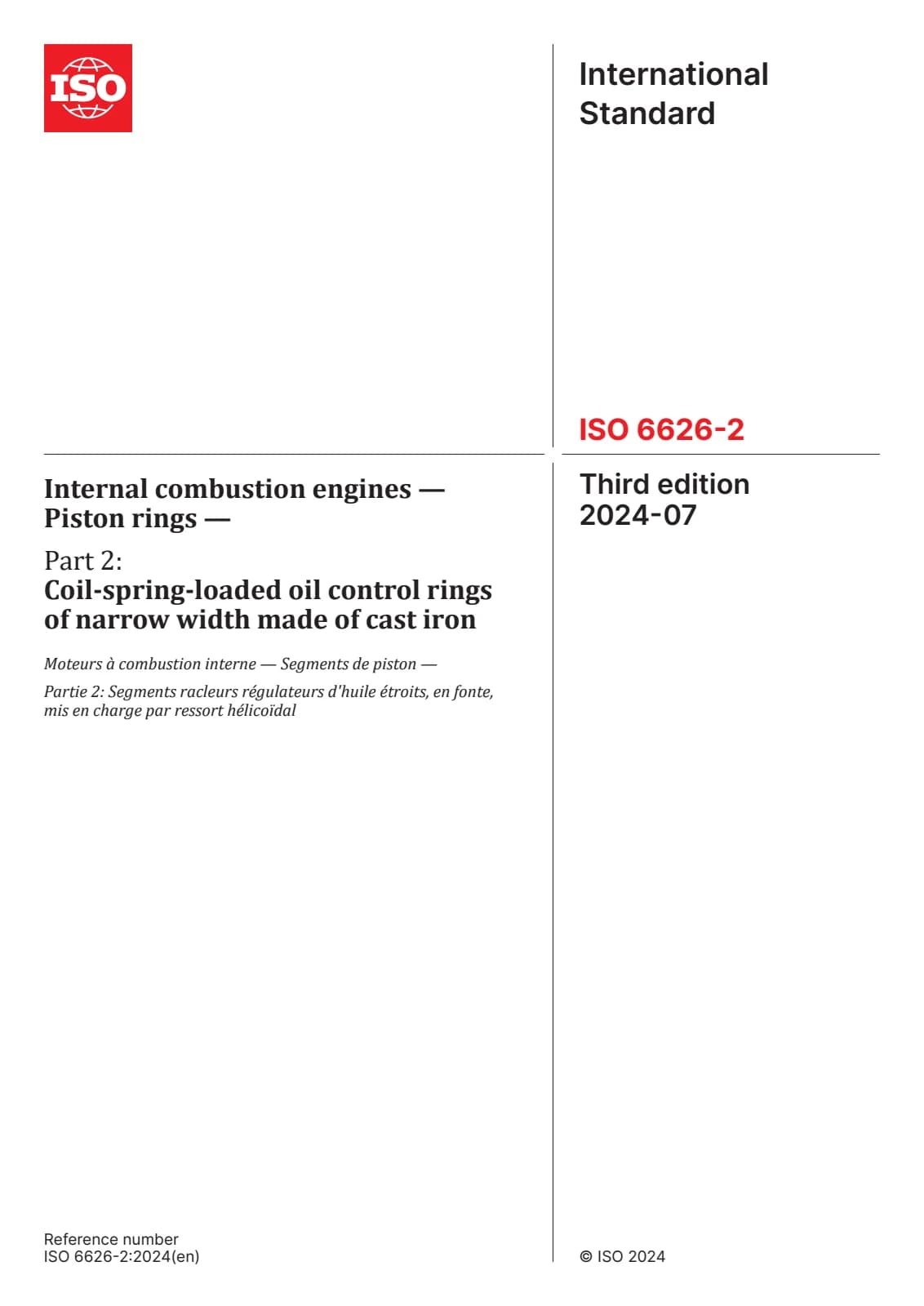 Первая страница стандарта ISO 6626-2:2024