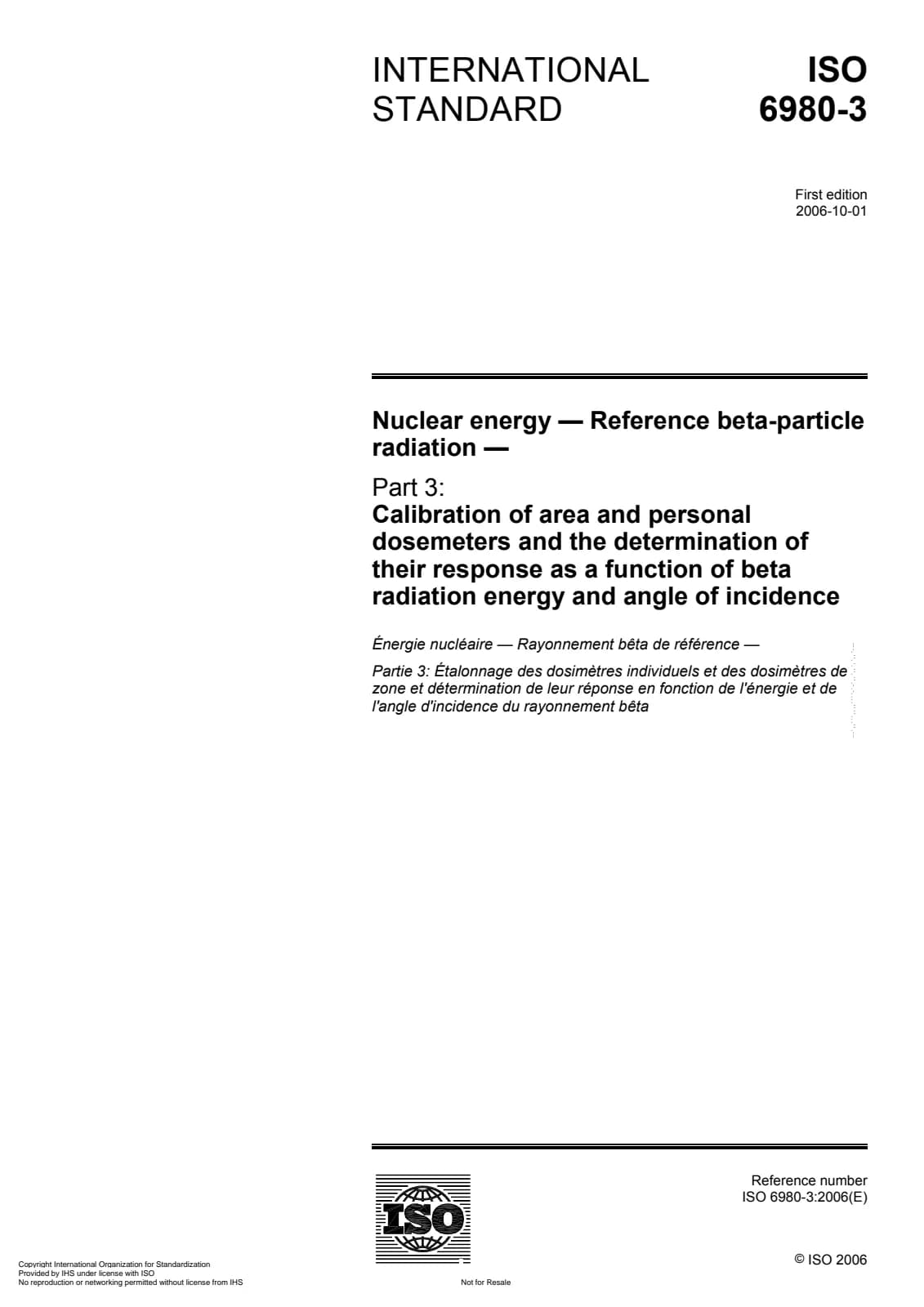 Первая страница стандарта ISO 6980-3:2006