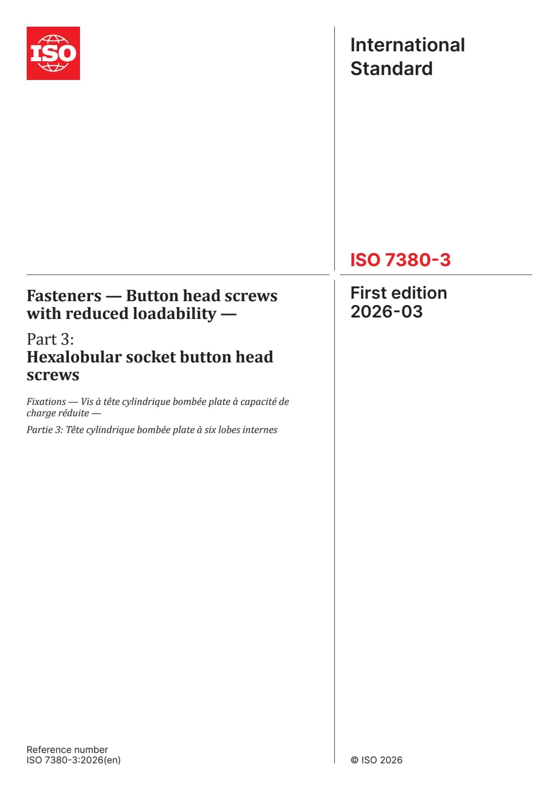 Первая страница стандарта ISO 7380-3:2026