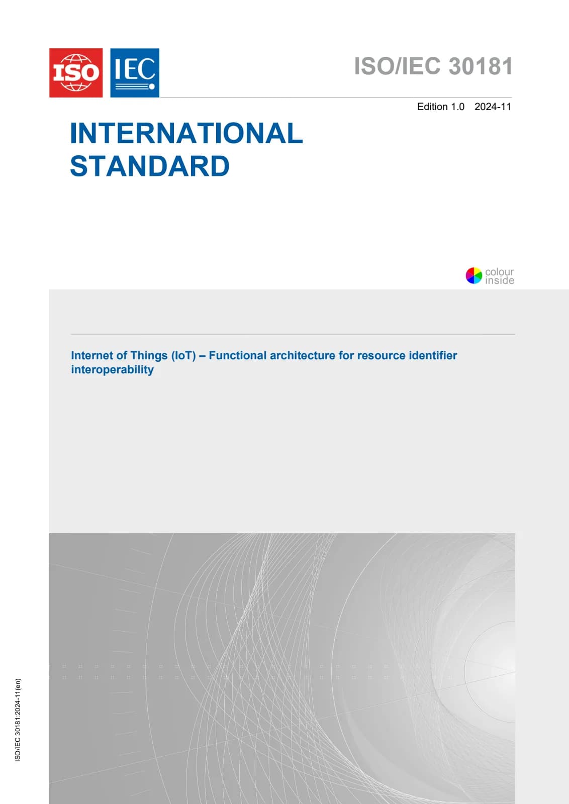 Первая страница стандарта ISO/IEC 30181:2024