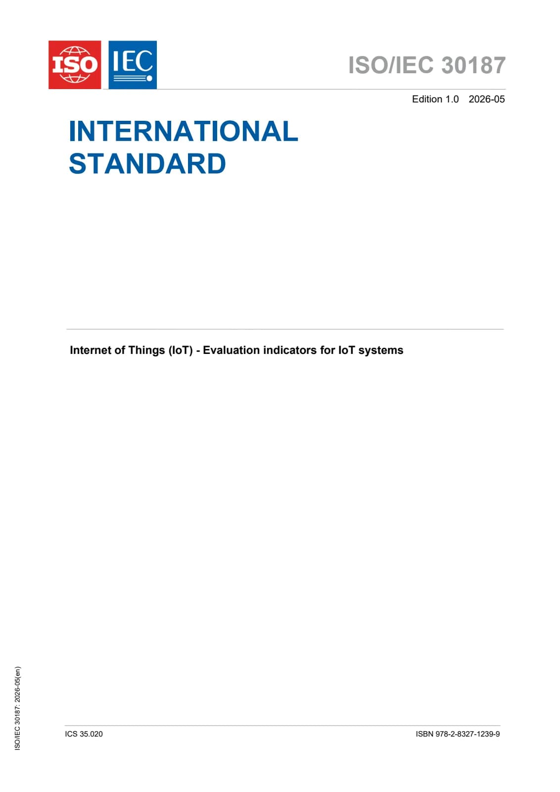 Первая страница стандарта ISO/IEC 30187:2026