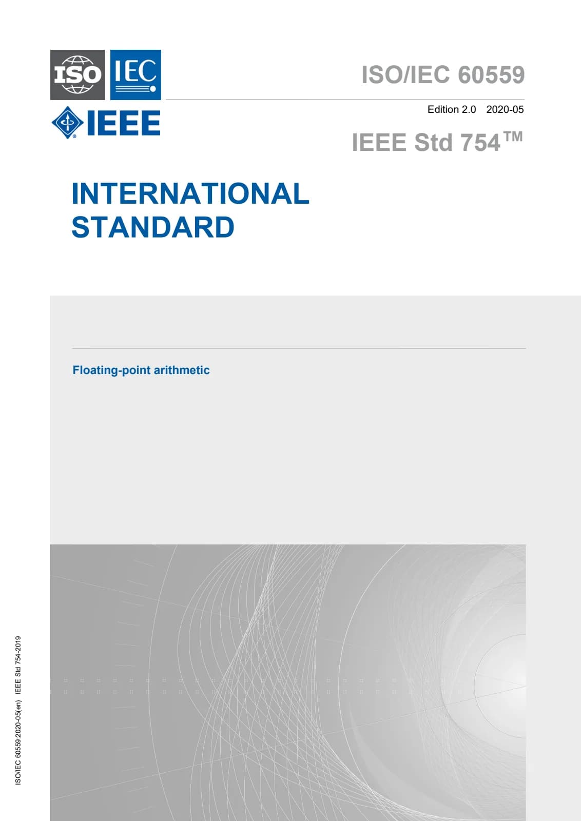 Первая страница стандарта ISO/IEC 60559:2020