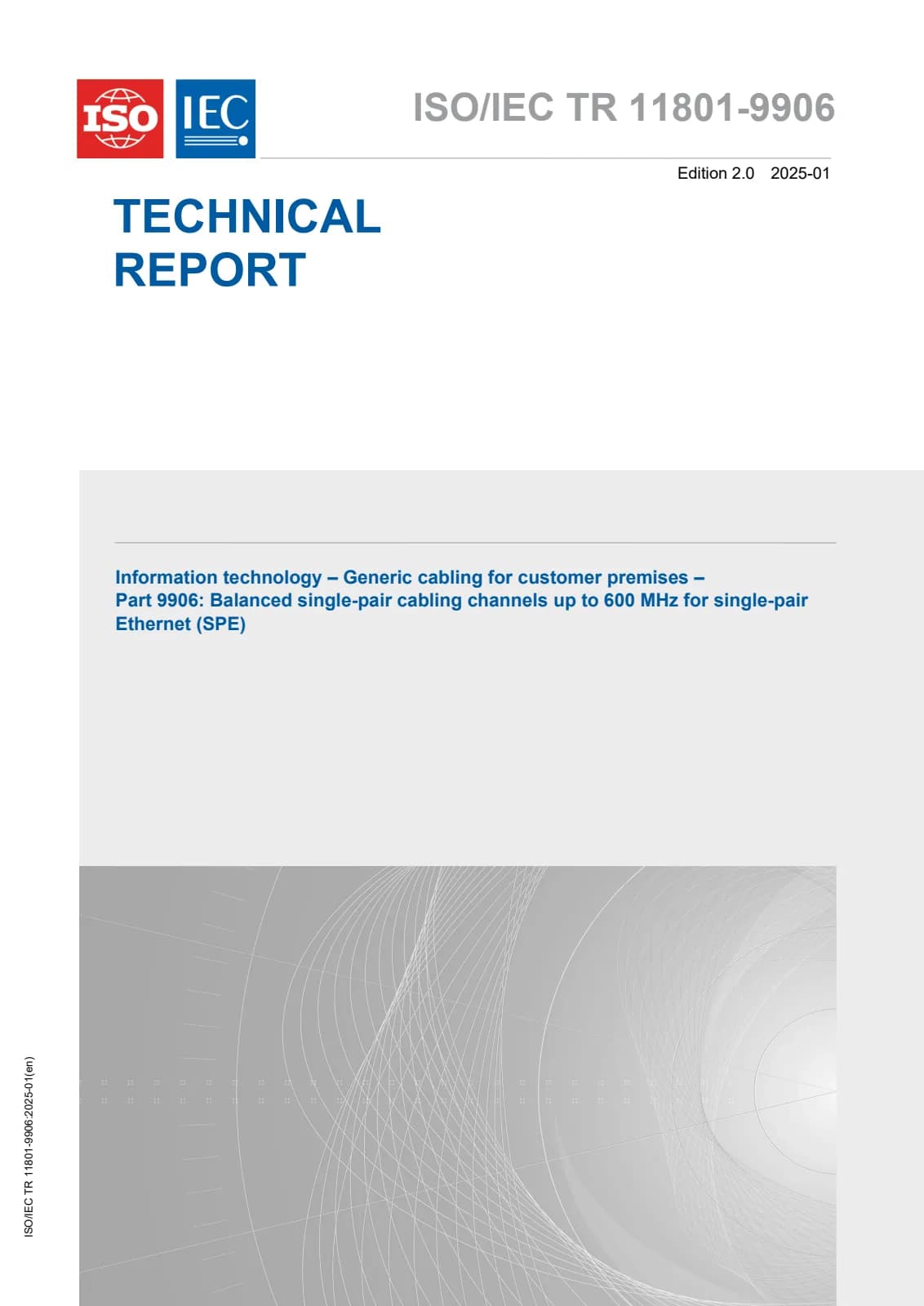 Первая страница стандарта ISO/IEC TR 11801-9906:2025