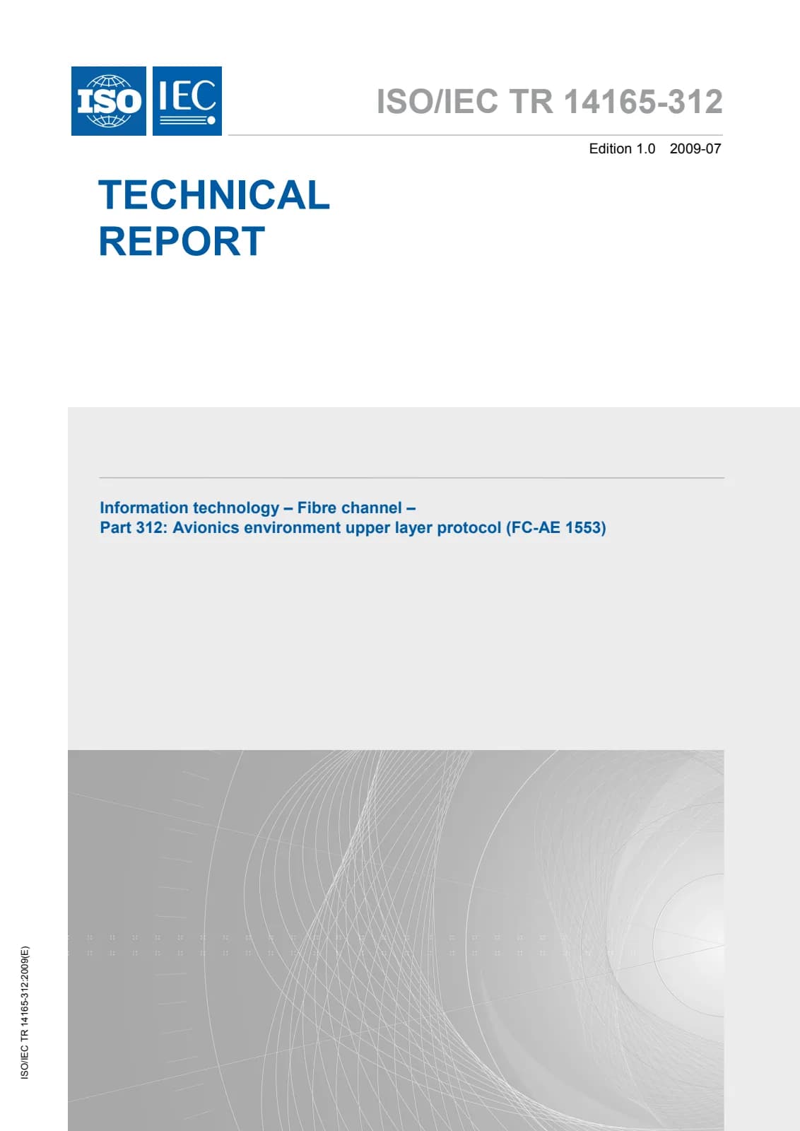 Первая страница стандарта ISO/IEC TR 14165-312:2009