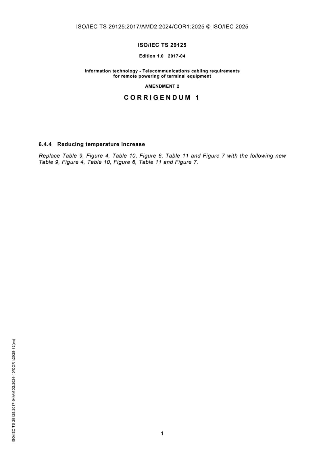 Первая страница стандарта ISO/IEC TS 29125:2017/AMD2:2024