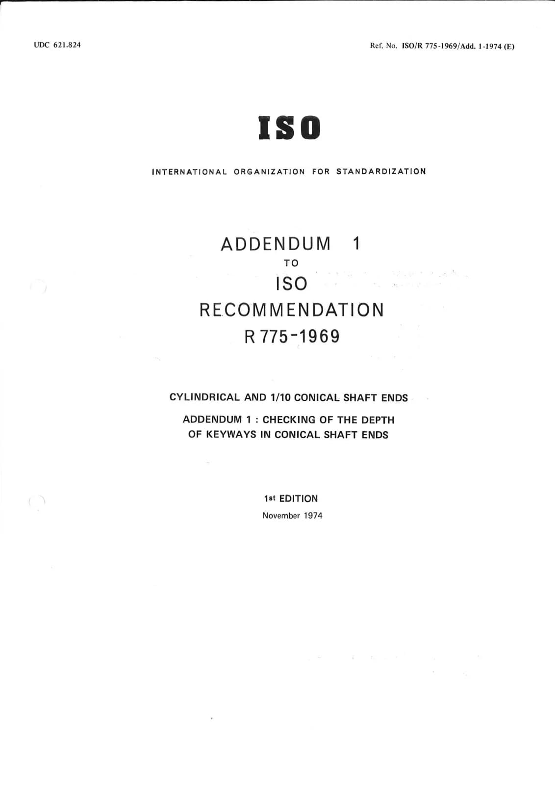 Первая страница стандарта ISO/R 775:1969