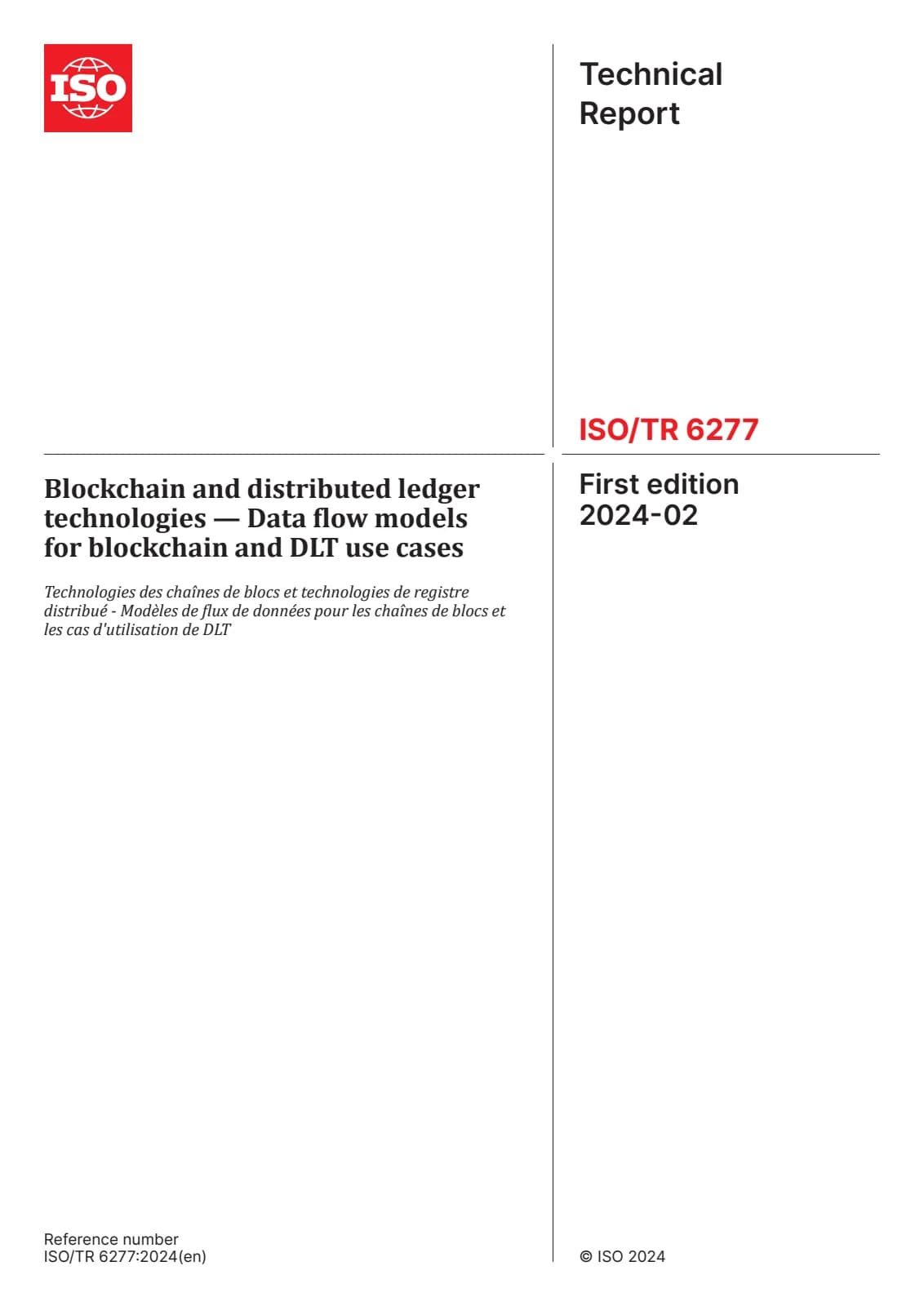 Первая страница стандарта ISO/TR 6277:2024